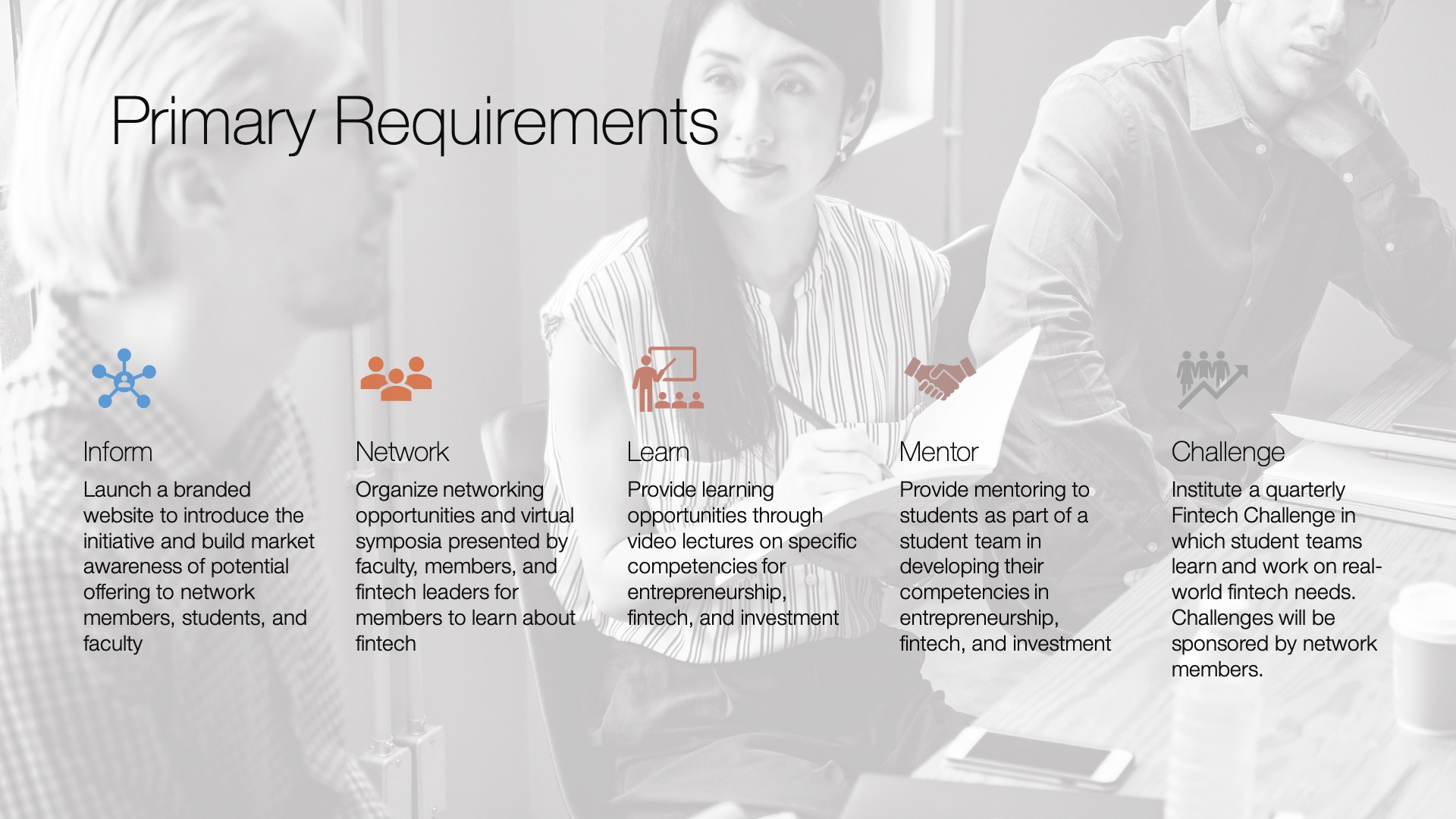 Primary Requirements