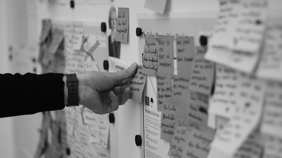 Image of a card sorting exercise